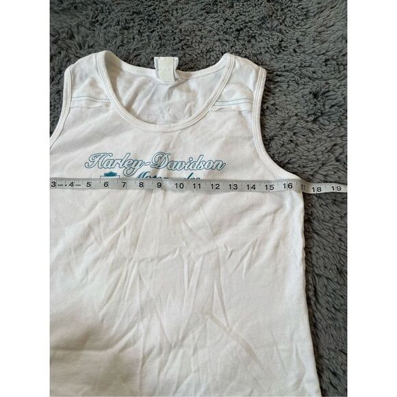 Harley‎ Davidson Y2k white graphic tank size large - Picture 6 of 9